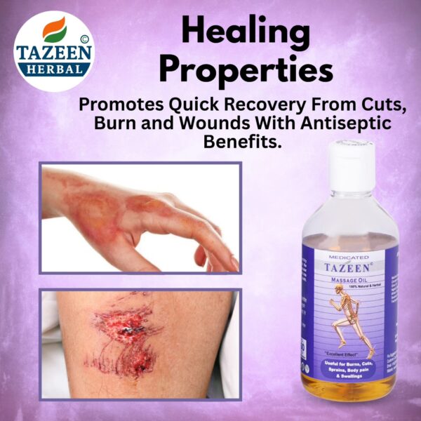 Tazeen Massage Oil healing properties for joint pain and muscle recovery