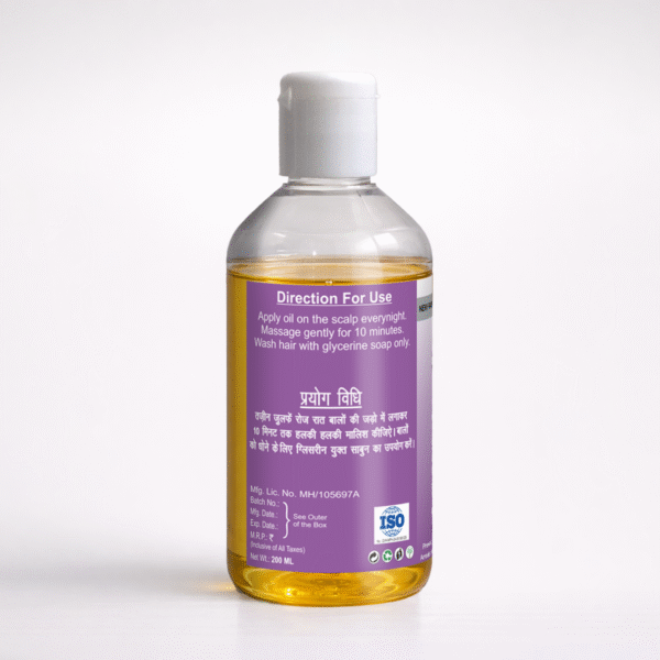 Tazeen Herbal Zulfen Hair Oil directions for use and usage instructions label