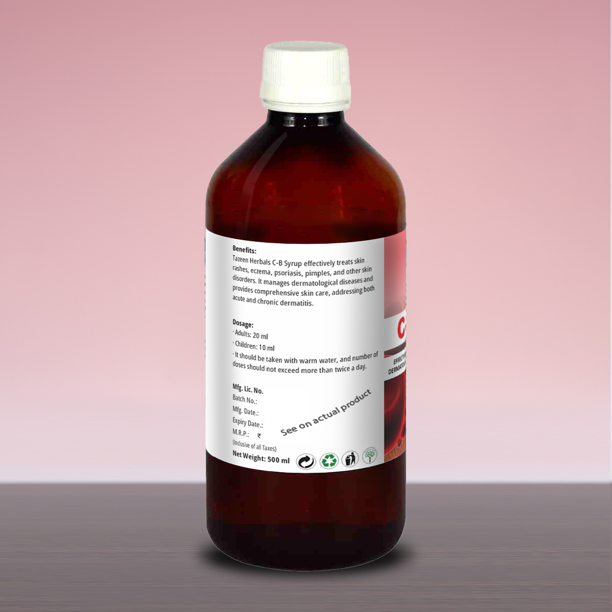 C-B Syrup – Herbal blood purifier and skin care tonic for acne and eczema