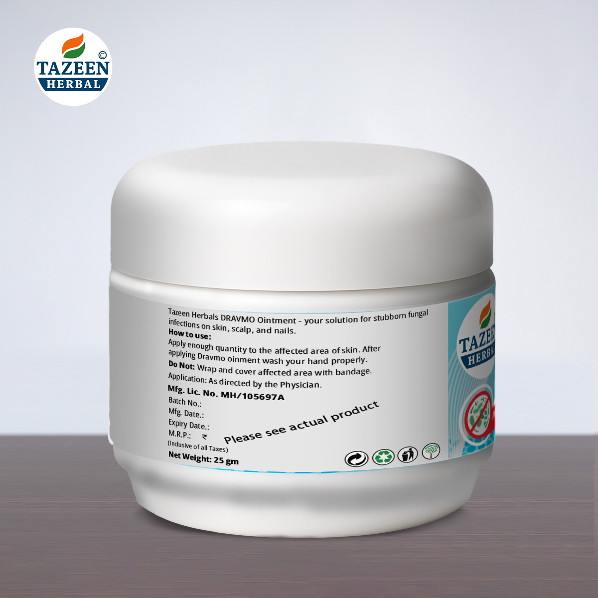 Dravmo Ointment – Herbal Anti-Fungal Cream for Skin, Scalp and Nails (25g) - Image 3