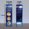 Tazeen Koldof Oil box dimensions – 11.6 cm height, 3.2 cm width (front), 3 cm width (side)