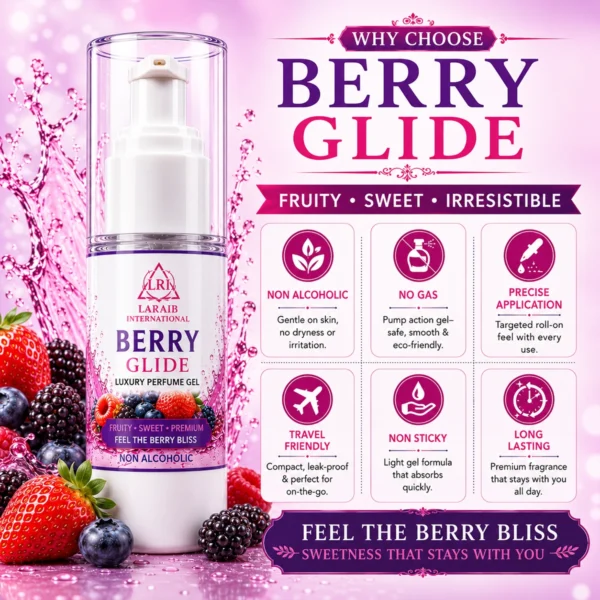 Berry Glide Perfume Gel Benefits Non Alcoholic Long Lasting Travel Friendly