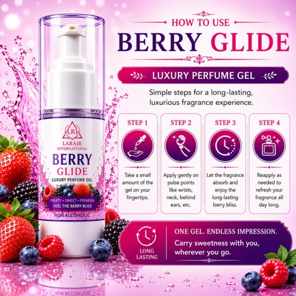 How To Use Berry Glide Luxury Perfume Gel
