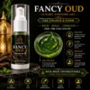 Fancy Oud Luxury Perfume Gel transparent green gel texture and premium fragrance formula
