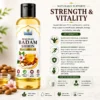 Sweet almond oil for strength vitality energy and daily wellness